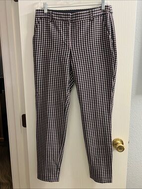 Express Men’s Black and White Check Chinos